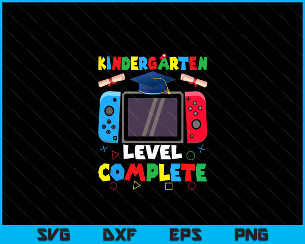 Kindergarten level complete graduation class 2024 boys gamer SVG cut file