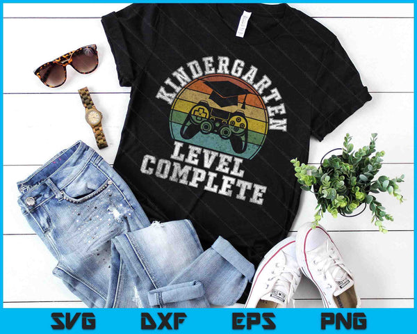 Kindergarten Level Complete Third Grade Graduation Video Gamer SVG PNG Digital Printable Files