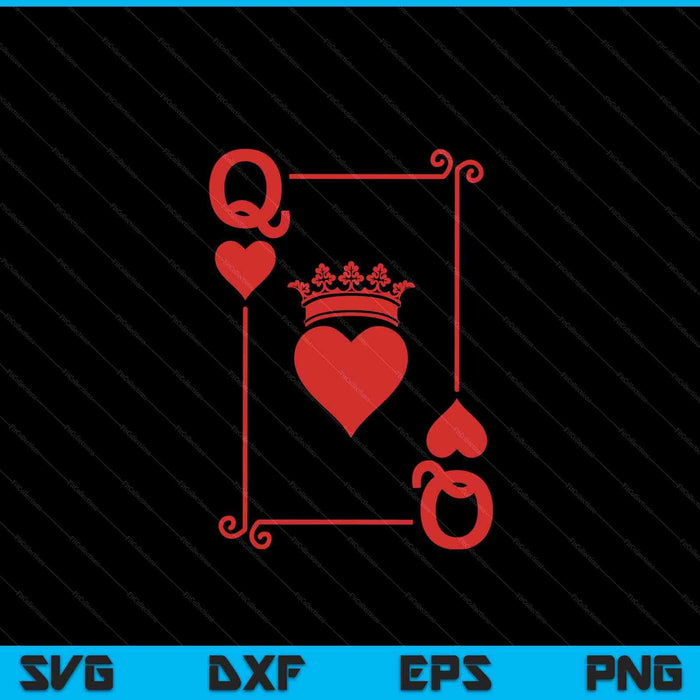King & Queen of Hearts Matching Couple Queen of Hearts SVG PNG Digital Cutting Files