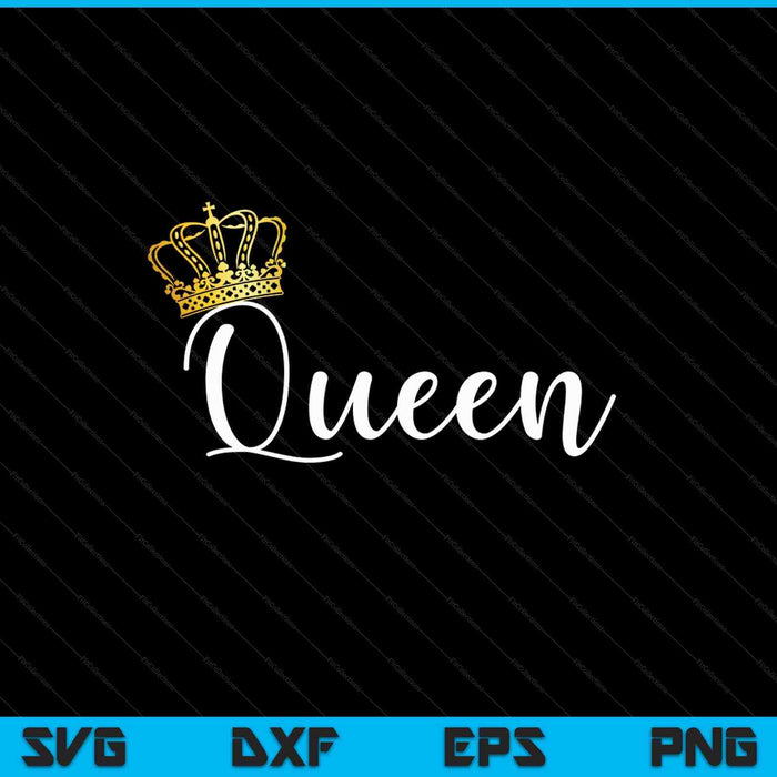 King and Queen SVG PNG Cutting Printable Files