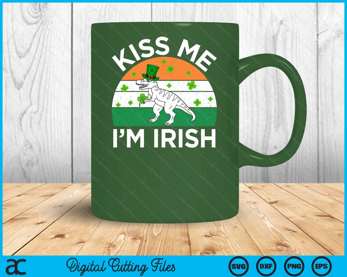 Kiss Me Im Irish St Patricks Day Funny Kid Boy Toddler SVG PNG Digital Cutting Files