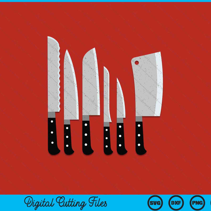 Knife kit kitchen tools gadget SVG cut file