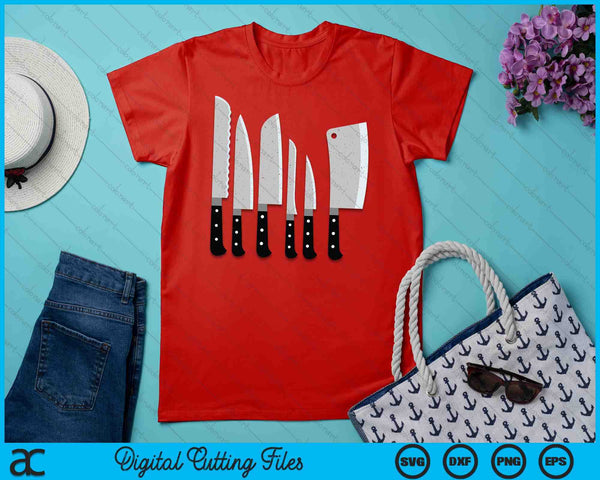 Knife Kit Kitchen Tools Gadget Tee SVG PNG Digital Printable Files