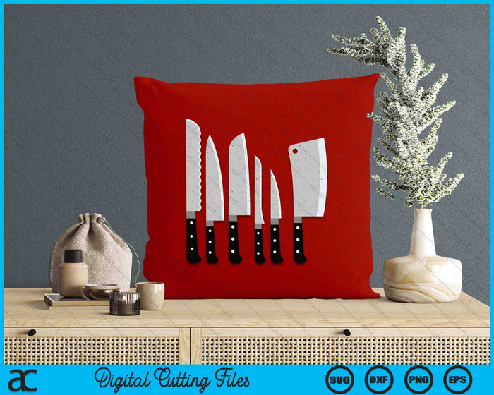 Knife Kit Kitchen Tools Gadget Tee SVG PNG Digital Printable Files