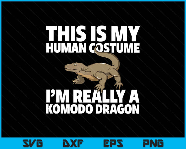 Komodo dragon costume for SVG cut file