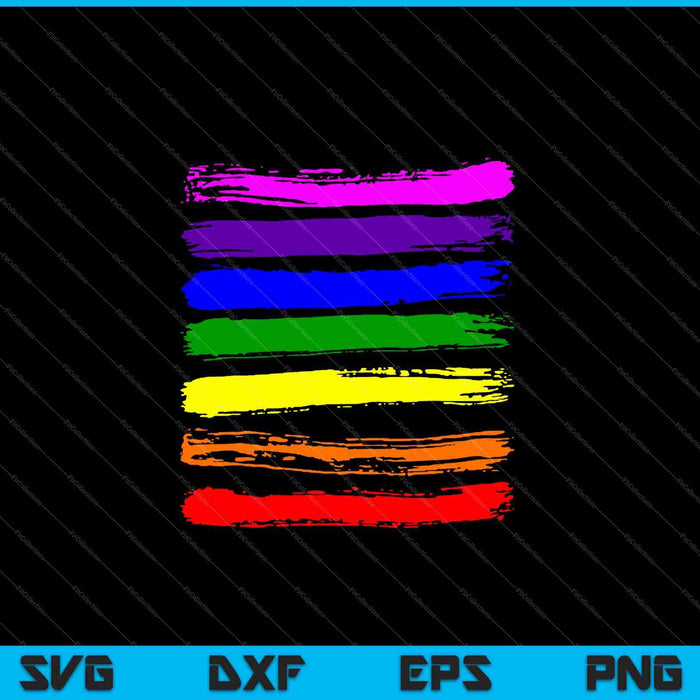 LGBT Gay Pride Flag SVG PNG Cutting Printable Files