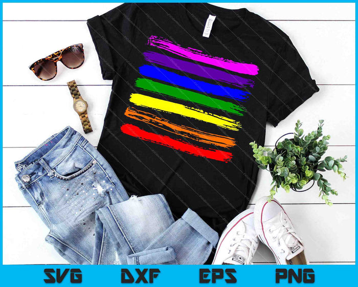 Bandera del Orgullo Gay LGBT SVG PNG Cortando archivos imprimibles
