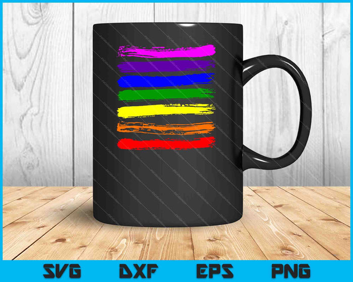 LGBT Gay Pride vlag SVG PNG snijden afdrukbare bestanden