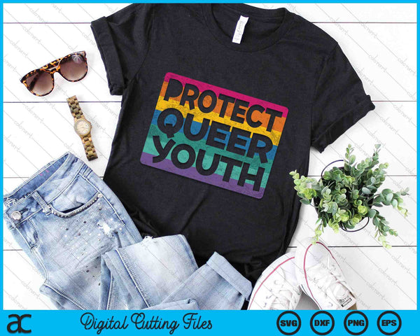 LGBT Pride Protect Queer Youth Gift Gay Lesbian March SVG PNG Digital Printable Files