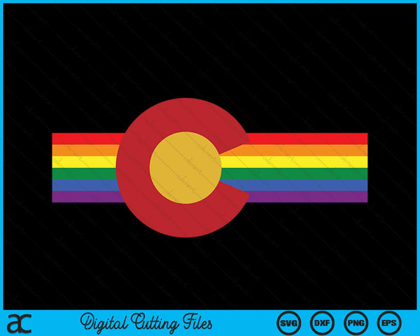 LGBTQ Denver Colorado Gay Pride SVG PNG Digital Cutting Files