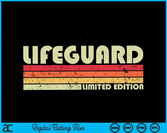 LIFEGUARD Divertido Título de trabajo Profesión Cumpleaños Trabajador SVG PNG Cortar archivos imprimibles