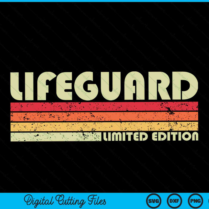 LIFEGUARD Divertido Título de trabajo Profesión Cumpleaños Trabajador SVG PNG Cortar archivos imprimibles