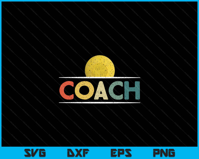 Lacrosse Ball Coach Gifts Funny Retro Vintage Ball Coaching SVG PNG Digital Printable Files