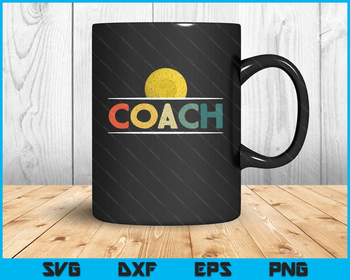 Lacrosse Ball Coach Gifts Funny Retro Vintage Ball Coaching SVG PNG Digital Printable Files