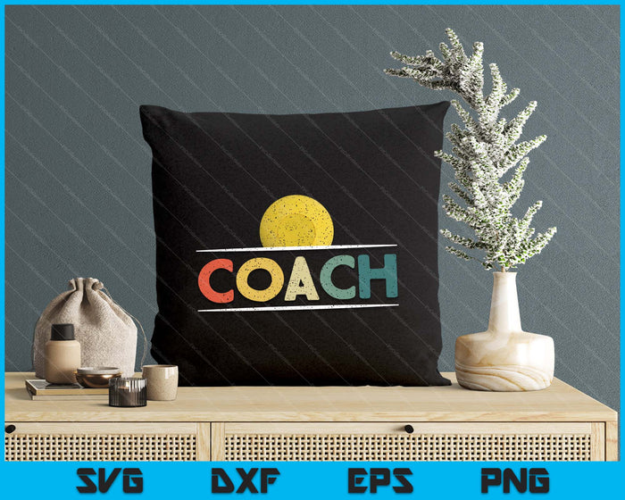 Lacrosse Ball Coach Gifts Funny Retro Vintage Ball Coaching SVG PNG Digital Printable Files