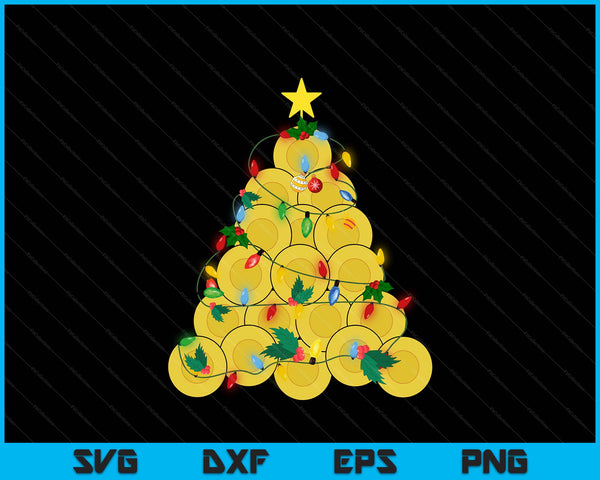 Lacrosse Christmas Tree Xmas Pajamas Player Coach SVG PNG Digital Cutting Files