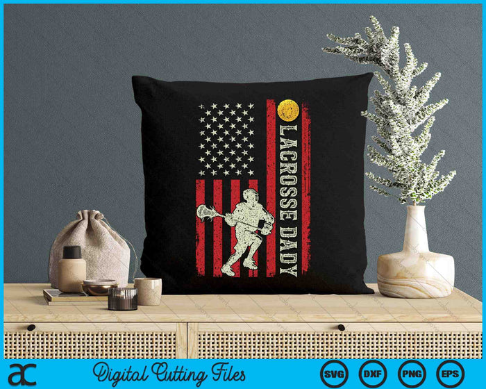 Lacrosse Dady US Flag Gifts For Dady SVG PNG Digital Printable Files