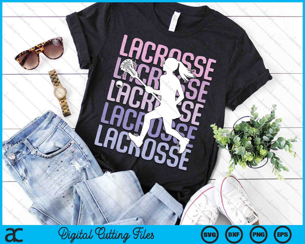 Lacrosse Girls Women Kids Youth Girl SVG PNG Digital Printable Files