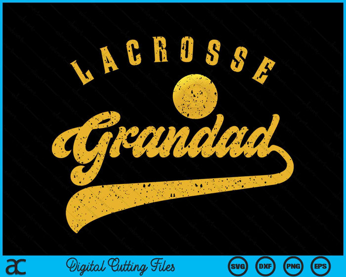 Lacrosse Grandad SVG PNG Digital Printable Files