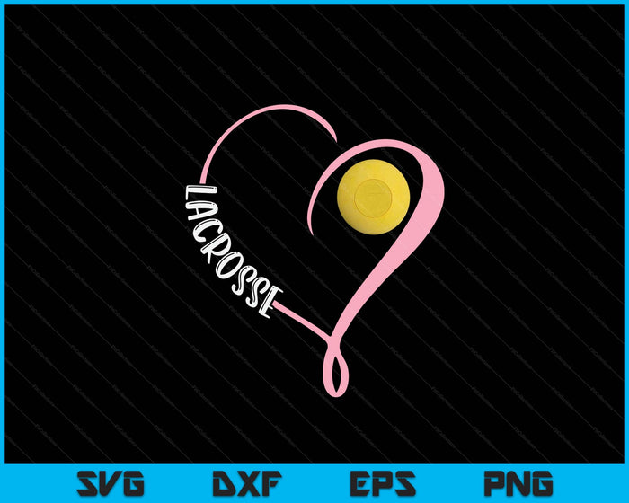 Lacrosse Ladies Valentine's Day SVG PNG Digital Printable Files