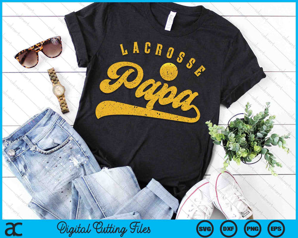 Lacrosse Papa SVG PNG Digital Printable Files