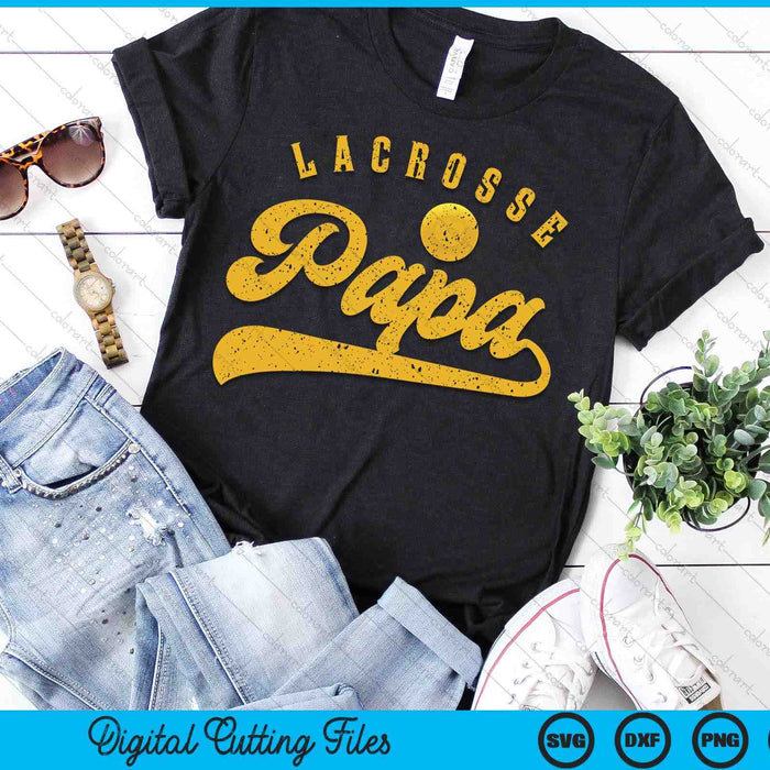 Lacrosse Papa SVG PNG Digital Printable Files