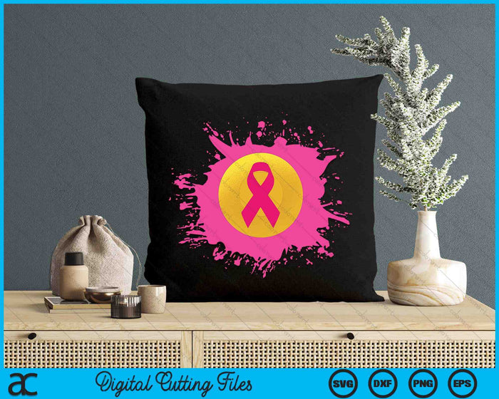 Lacrosse Pink Ribbon Breast Cancer Awareness SVG PNG Digital Printable Files