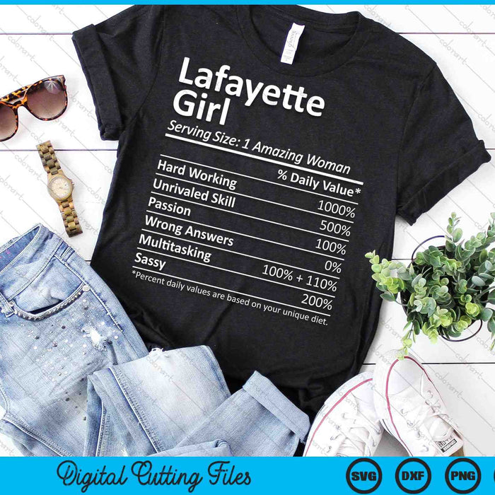 Lafayette Girl LA Louisiana Funny City Home Roots SVG PNG Archivos de corte digitales