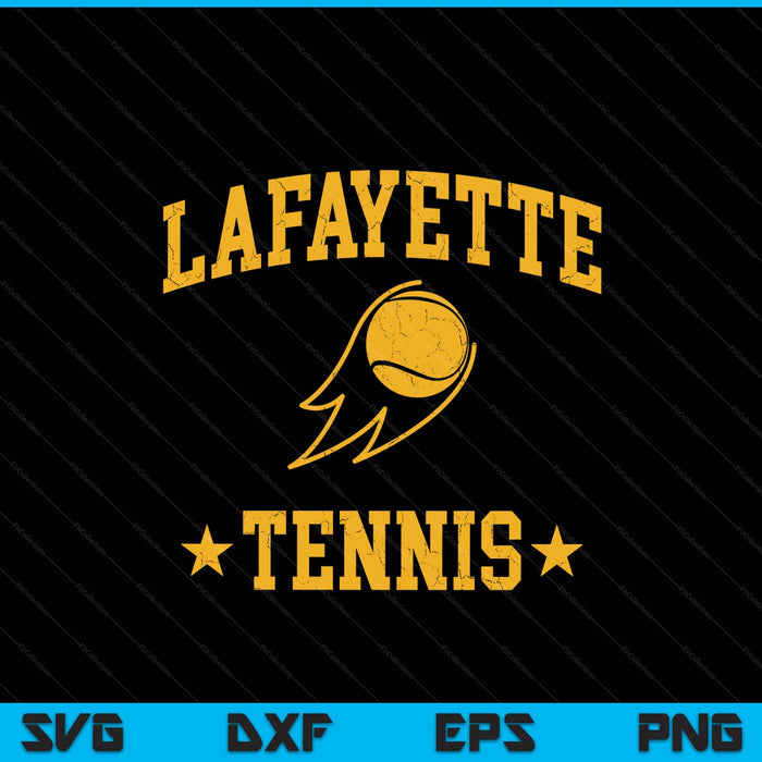 Lafayette rapids tennis vintage gameday retro tennis lover SVG cut file