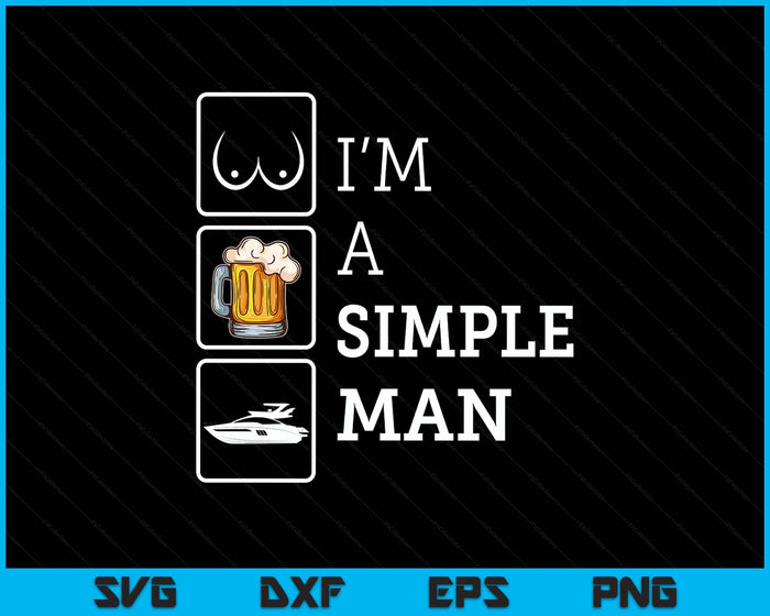 Lake Life Beer Boobs And Boats Dad Captain SVG PNG Digital Printable Files