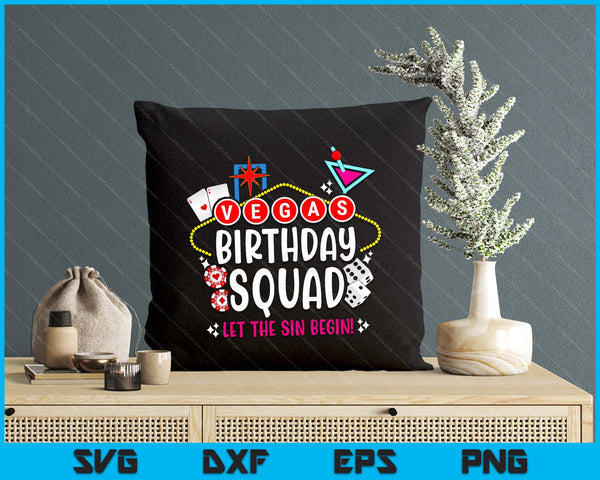 Las Vegas Birthday Vegas Girls Trip Vegas Birthday Squad SVG PNG Digital Printable Files