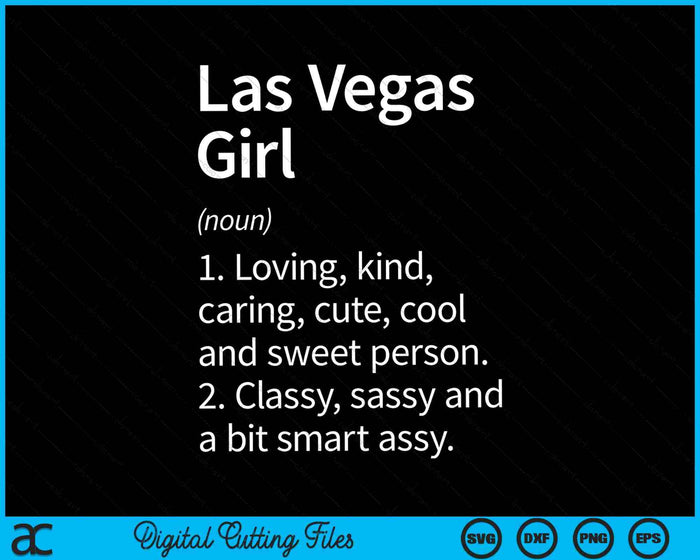 Las Vegas Girl NV Nevada Funny City Home Roots SVG PNG Archivos de corte digital