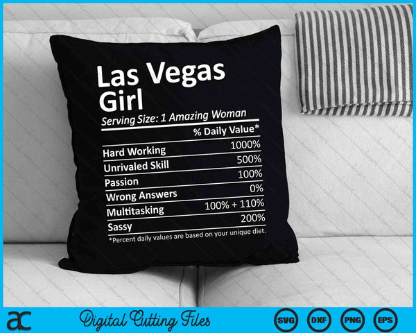 Las Vegas Girl NV Nevada Funny City Home Roots SVG PNG Cortando archivos imprimibles