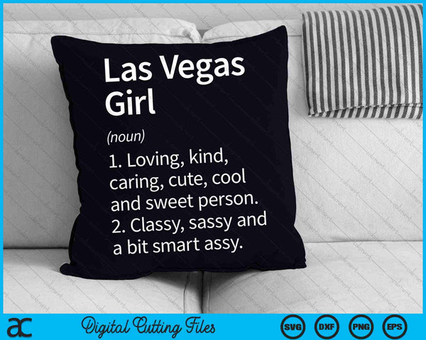 Las Vegas Girl NV Nevada Funny City Home Roots SVG PNG digitale snijbestanden