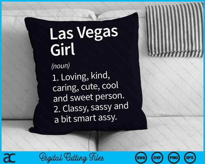 Las Vegas Girl NV Nevada Funny City Home Roots SVG PNG Archivos de corte digital