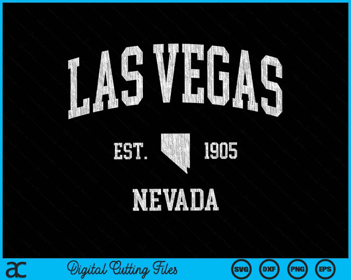 Las Vegas Nevada NV Vintage Sports Design SVG PNG Digital Cutting Files