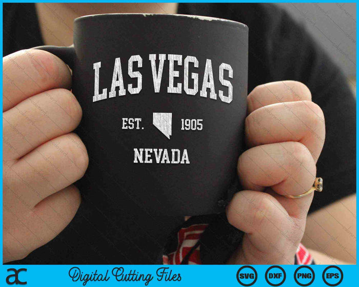 Las Vegas Nevada NV Vintage Sports Design SVG PNG Digital Cutting Files