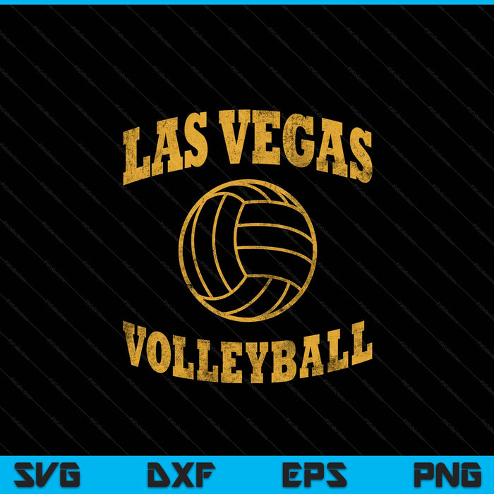Las Vegas volleyball classic vintage distressed SVG PNG cut file for Cricut