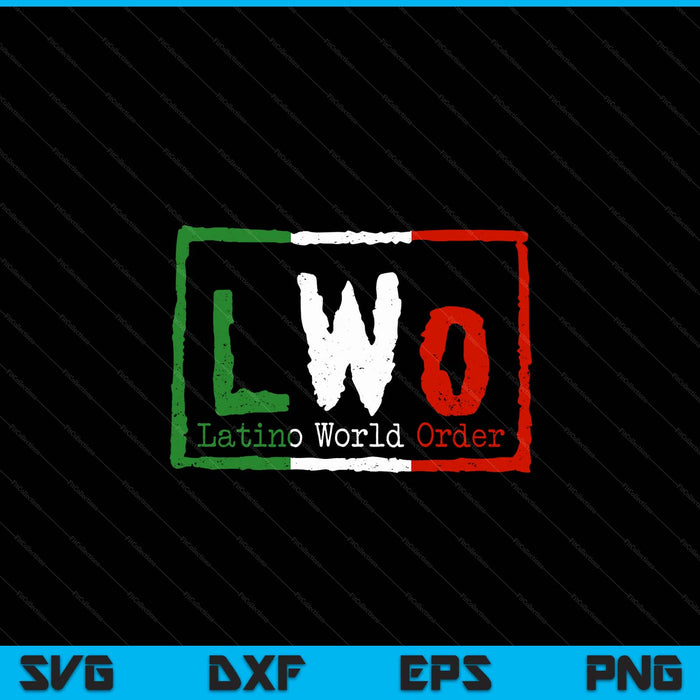 Latino World Order Matching Family voor vrouwen mannen kinderen SVG PNG digitale snijbestanden