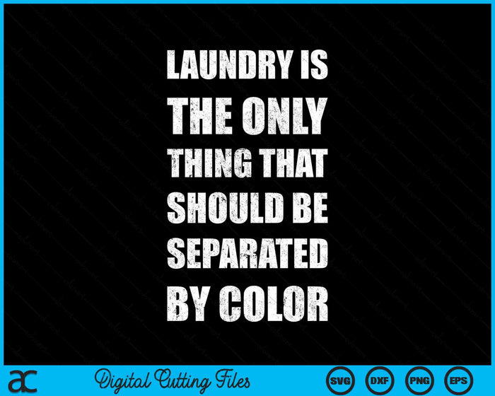 Laundry Is The Only Thing That Should Be Separated By Color Martin Luther King Day SVG PNG Digital Cutting Files