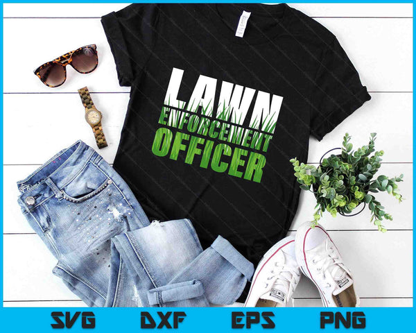 Lawn Enforcement Officer Grass Cutting Mowing Landscape SVG PNG Digital Printable Files
