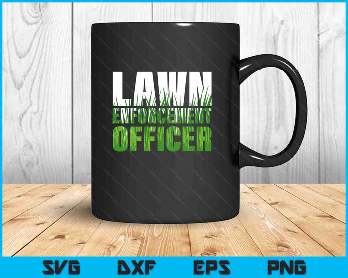 Lawn Enforcement Officer Grass Cutting Mowing Landscape SVG PNG Digital Printable Files