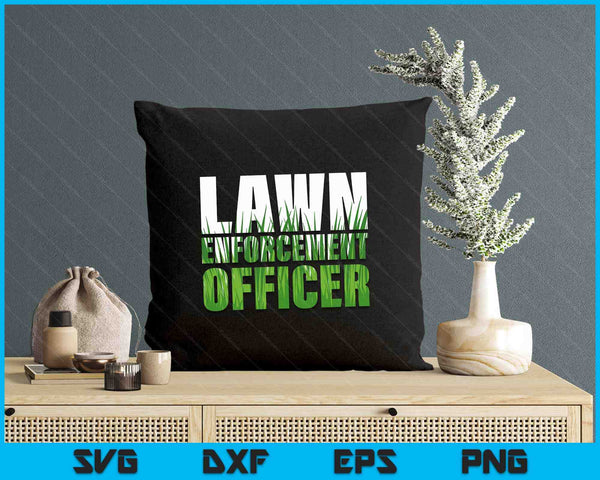 Lawn Enforcement Officer Grass Cutting Mowing Landscape SVG PNG Digital Printable Files