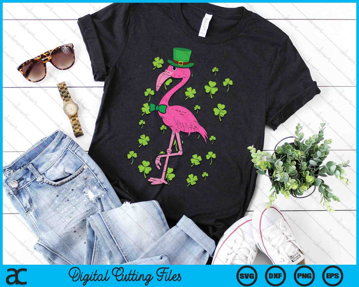 Leprechaun Flamingo Shamrock St Patricks Day Animal SVG PNG Digital Printable Files