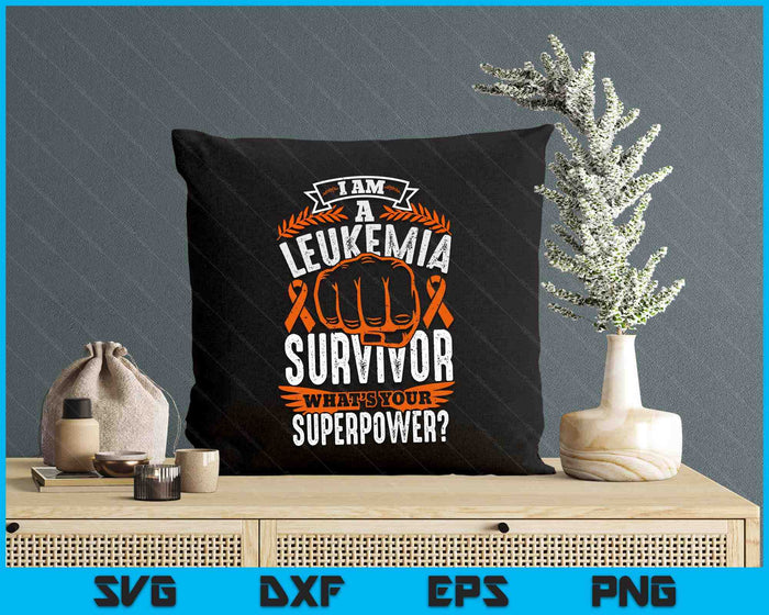 Leukemia Cancer Survivor Awareness Ribbon SVG PNG Digital Printable Files