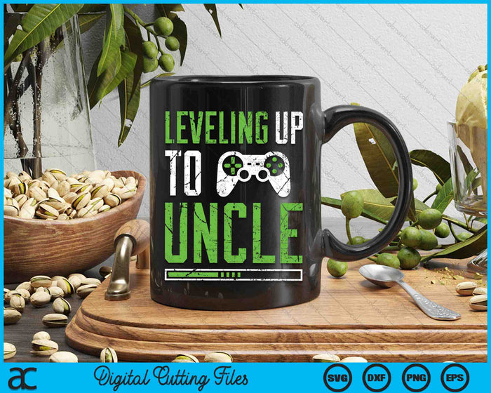 Leveling Up To Uncle Funny Promoted To Uncle SVG PNG Digital Cutting Files