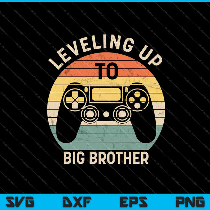 Nivellering tot Big Brother SVG PNG snijden afdrukbare bestanden