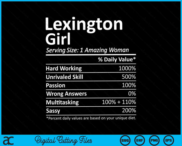 Lexington Girl KY Kentucky Funny City Home Roots SVG PNG Archivos de corte digital