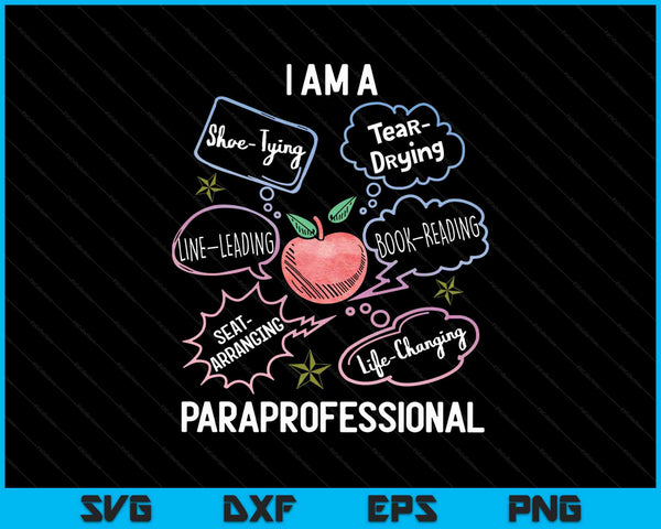 Life Changing Paraprofessional Para Squad Paraprofessional SVG PNG Digital Cutting Files