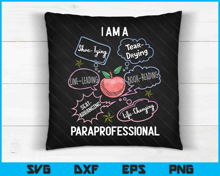 Life Changing Paraprofessional Para Squad Paraprofessional SVG PNG Digital Cutting Files